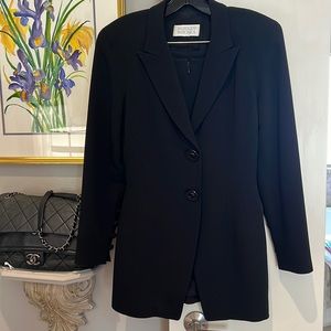 Badgley Mischka full 2p suit size small ~4 (long waist jacket and pencil skirt)